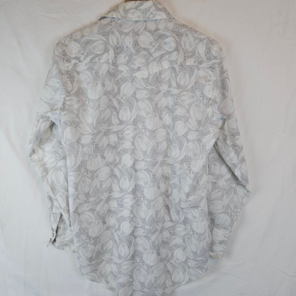 Vintage Wrangler Permanent‎ Presss Long Tails Pearl Snap Shirt, 15.5-32 - Picture 4 of 7